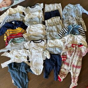 Baby Boy Clothing Lot (0-3 Months)